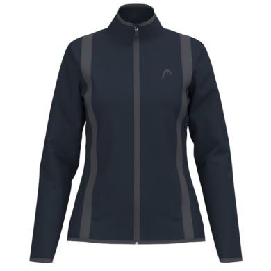 Head Tennisjacke Club 25 Full Zip (Moisture Transfer Microfiber Technologie) 2025 navyblau Damen