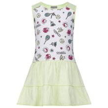 Head Tenniskleid Dress 2023 (separate Innenhose, 100% Baumwolle) weiss/grün Kleinkinder