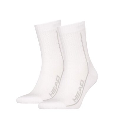 Head Tennissocken 2P Performance Crew (Mischgewebe) weiss - 2 Paar
