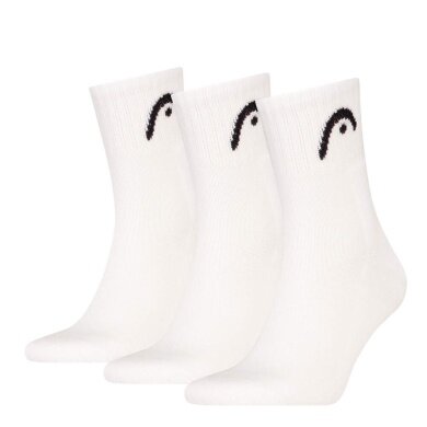 Head Tennissocken 3P Club Crew (Baumwolle) weiss - 3 Paar
