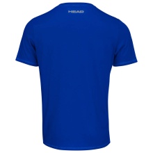Head Tennis-Tshirt Club Basic (Mischgewebe) royalblau/weiss Herren