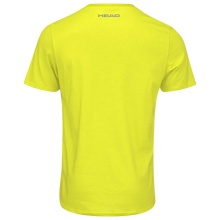 Head Tennis-Tshirt Club Basic 2023 (Mischgewebe) gelb/weiss Herren