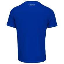 Head Tennis-Tshirt Club Basic 2023 (Mischgewebe) royalblau/weiss Jungen