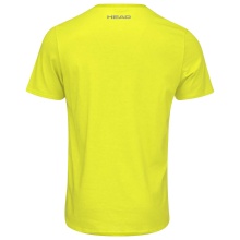 Head Tennis-Tshirt Club Basic 2023 (Mischgewebe) gelb/weiss Jungen