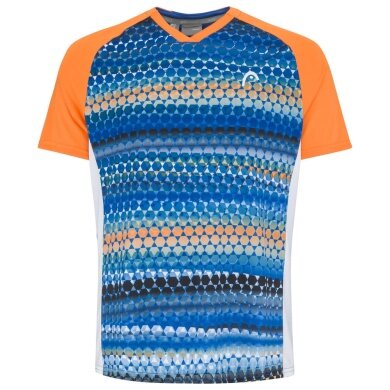 Head Tennis-Tshirt Topspin blau/orange Herren