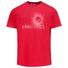 Head Tennis-Tshirt Vision 2023 (Mischgewebe) rot Kinder
