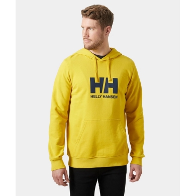 Helly Hansen Kapuzenpullover Logo Hoodie (Bio-Baumwolle) gelb Herren