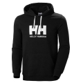 Helly Hansen Kapuzenpullover Logo Hoodie (Bio-Baumwolle) schwarz Herren