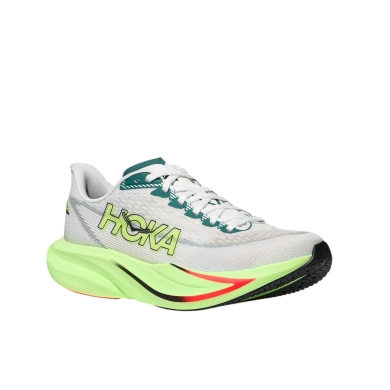 Hoka Laufschuhe Mach 7 (Dämpfung) hellgrau/neongrün Damen