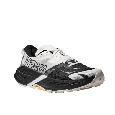 Hoka Trail-Laufschuhe Speedgoat 7 schwarz/weiss Herren