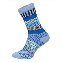 HomeOfSocks Wollsocke Hygge mehrfarbig blau - 1 Paar