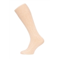 HomeOfSocks Kniestrümpfe Luxuriöse (Merinowolle und Kaschmir) beige - 1 Paar