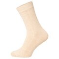 HomeOfSocks Wollsocke Luxuriöse (Merinowolle und Kaschmir) beige - 2 Paar