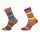 HomeOfSocks Wollsocken Hygge mehrfarbig pink/orange/blau - 2 Paar