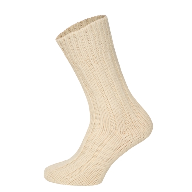HomeOfSocks Wollsocken 100% Natur Warm cremeweiss - 1 Paar