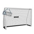 Hudora Fussballtor Advanced 180 (hochwertig, langlebig, einfacher Aufbau) weiss - 180x120x60cm