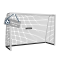 Hudora Fussballtor Advanced 240 (hochwertig, langlebig, einfacher Aufbau) weiss - 240x160x85cm