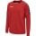 hummel Sport-Langarmshirt hmlAUTHENTIC Training Sweat (Baumwoll/Polyester-Gemisch) rot Herren