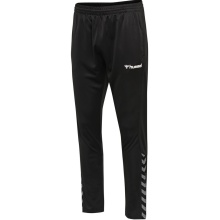 hummel Sporthose hmlAUTHENTIC Poly Pant (Doppelt gestrickter, strukturierter Jersey) Lang schwarz/weiss Herren