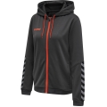 hummel Sport-Kapuzenjacke hmlAUTHENTIC Poly Zip Hoodie (gestrickter Polyester) asphaltgrau Damen