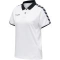 hummel Sport-Polo hmlAUTHENTIC Functional (weicher Jerseystoff) Kurzarm weiss/schwarz Damen