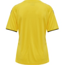 hummel Sport-Shirt hmlCORE Volley Tee (Polyester, Jerseystoff) Kurzarm gelb Damen