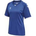 hummel Sport-Shirt hmlCORE Volley Tee (Polyester, Jerseystoff) Kurzarm dunkelblau Damen
