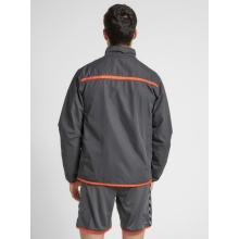 hummel Sport-Trainingsjacke hmlAUTHENTIC Training Jacket (wetterbeständige, Taschen mit Reißverschluss) grau Herren