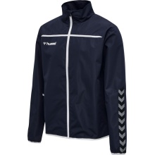 hummel Sport-Trainingsjacke hmlAUTHENTIC Training Jacket (wetterbeständige, Reißverschlusstaschen) marineblau Kinder