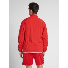 hummel Sport-Trainingsjacke hmlAUTHENTIC Micro Jacket (gewebter Stoff, Reißverschlusstaschen) rot Herren