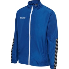 hummel Sport-Trainingsjacke hmlAUTHENTIC Micro Jacket (gewebter Stoff, Reißverschlusstaschen) royalblau Herren