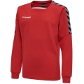 hummel Sport-Langarmshirt hmlAUTHENTIC Training Sweat (Sweatstoff, Rippbündchen) rot Kinder