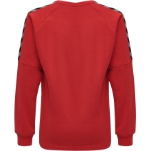 hummel Sport-Langarmshirt hmlAUTHENTIC Training Sweat (Sweatstoff, Rippbündchen) rot Kinder