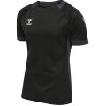 hummel Sport-Tshirt hmlLEAD Poly Jersey (Mesh-Material) Kurzarm schwarz Herren