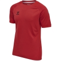 hummel Sport-Tshirt hmlLEAD Poly Jersey (Mesh-Material) Kurzarm rot Herren
