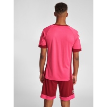 hummel Sport-Tshirt hmlLEAD Poly Jersey (Mesh-Material) Kurzarm magenta Herren