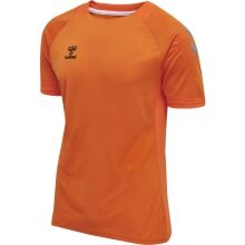 hummel Sport-Tshirt hmlLEAD Poly Jersey (Mesh-Material) Kurzarm orange Herren