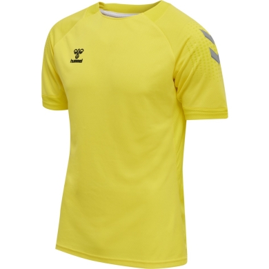 hummel Sport-Tshirt hmlLEAD Poly Jersey (Mesh-Material) Kurzarm gelb Herren