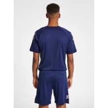 hummel Sport-Tshirt hmlLEAD Poly Jersey (Mesh-Material) Kurzarm marineblau Herren