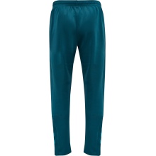hummel Sporthose hmlCORE XK Poly Pants (Polyester-Sweatstoff, mit Reißverschlusstaschen) Lang coralblau Herren
