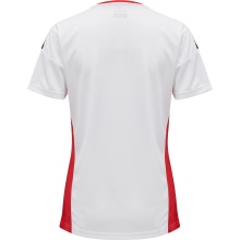 hummel Sport-Shirt hmlAUTHENTIC Poly Jersey (leichter Jerseystoff) Kurzarm weiss/rot Damen