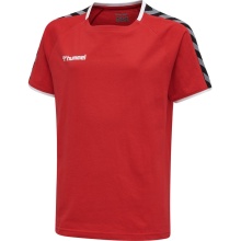 hummel Sport-Tshirt hmlAUTHENTIC Training Tee (Baumwoll-Polyestergemisch) Kurzarm rot Kinder