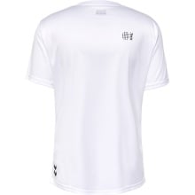 hummel Sport-Tshirt hmlCOURT (Interlock-Jerseystoff) kurzarm weiss Herren