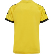 hummel Sport-Tshirt hmlCORE Volley Tee (Polyester, Jerseystoff) Kurzarm gelb Kinder