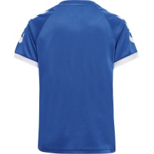 hummel Sport-Tshirt hmlCORE Volley Tee (Polyester, Jerseystoff) Kurzarm dunkelblau Kinder
