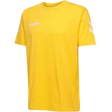 hummel Sport/Freizeit-Tshirt hmlGO Cotton (Baumwolle) Kurzarm gelb Herren