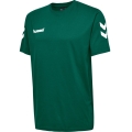 hummel Sport/Freizeit-Tshirt hmlGO Cotton (Baumwolle) Kurzarm dunkelgrün Herren
