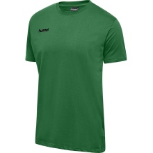 hummel Sport/Freizeit-Tshirt hmlGO Cotton (Baumwolle) Kurzarm grün Herren