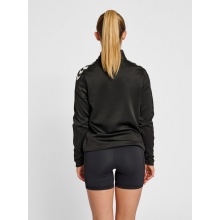 hummel Sport-Langarmshirt hmlCORE XK Half-Zip Sweat (Polyester-Sweatstoff) schwarz Damen