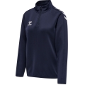 hummel Sport-Langarmshirt hmlCORE XK Half-Zip Sweat (Polyester-Sweatstoff) marineblau Damen